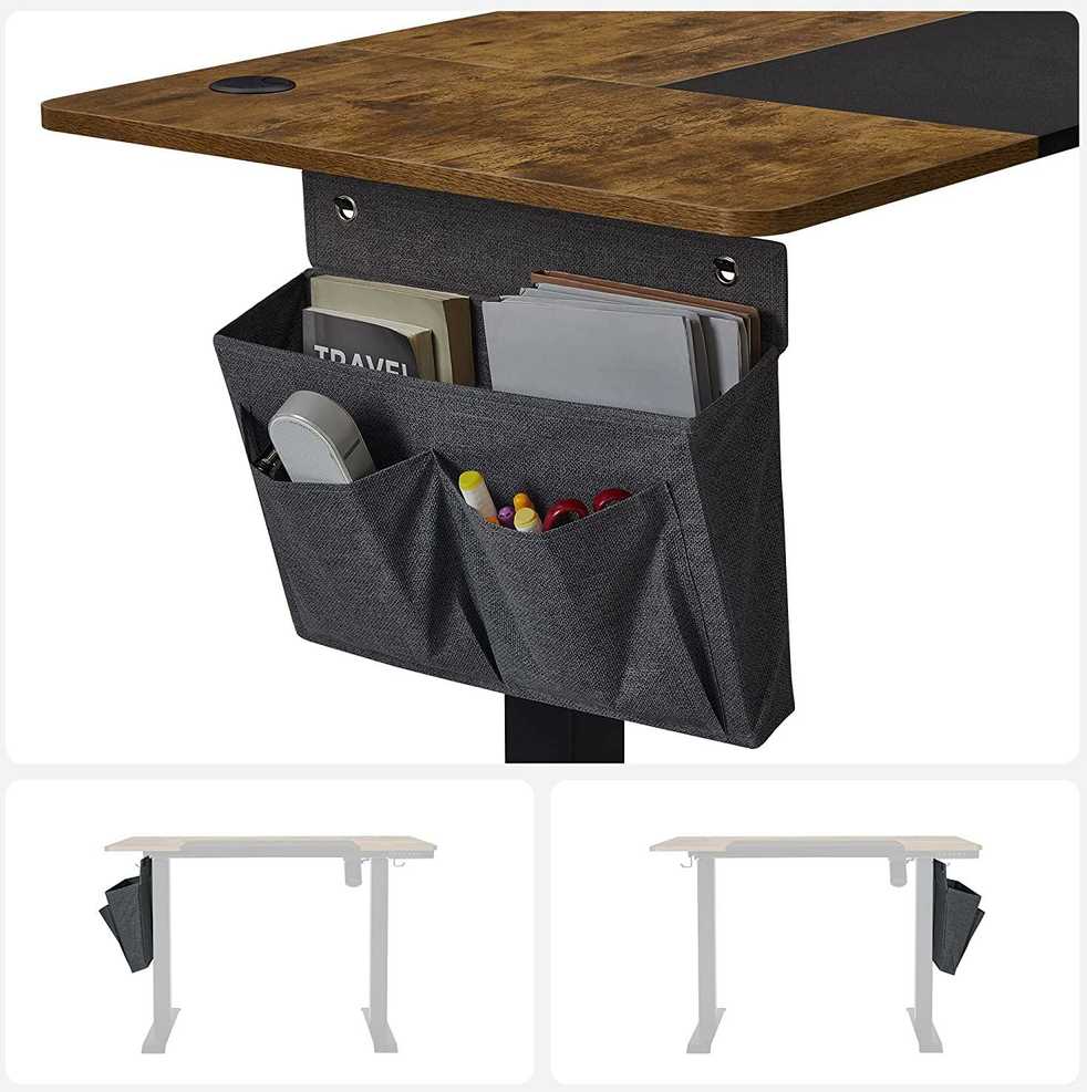 Biurovizija Shopme Ergonominis reguliuojamo aukščio stovimas rašomasis stalas "Vintage" 120x60
