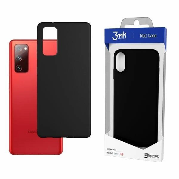 3MK Matt Case Galaxy S21 FE, TPU, Juodas, Matt telefono dėklas