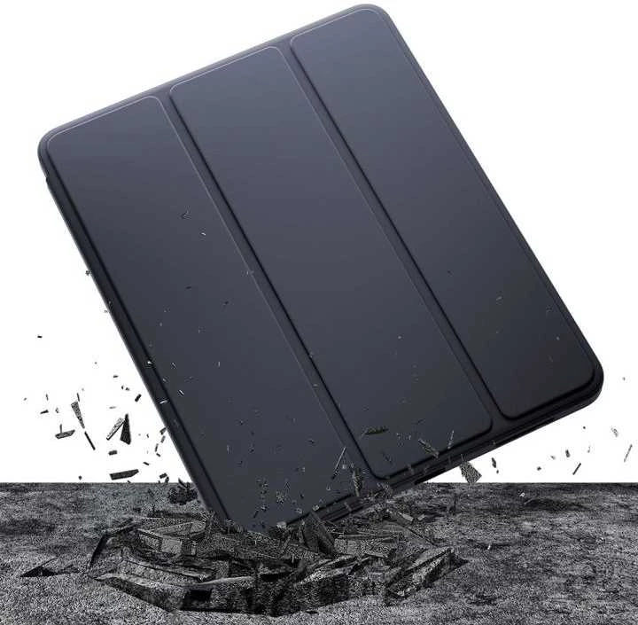 3MK Soft dėklas planšetiniam kompiuteriui Apple iPad Pro 12.9" 4/5/6 gen juodos spalvos