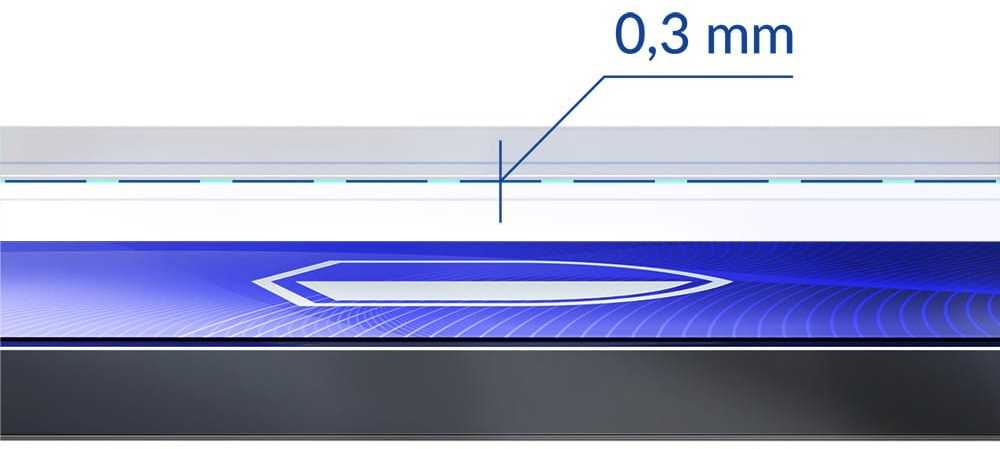 Hibridinis stiklas Apple iPhone 15 Pro Max 3mk lankstus stiklas, hibridinė plėvelė skaidri