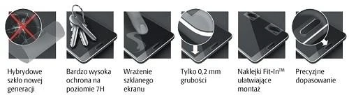 3MK FlexibleGlass ekrano apsauga, Samsung, Galaxy A3 2017, hibridinis stiklas, skaidrus