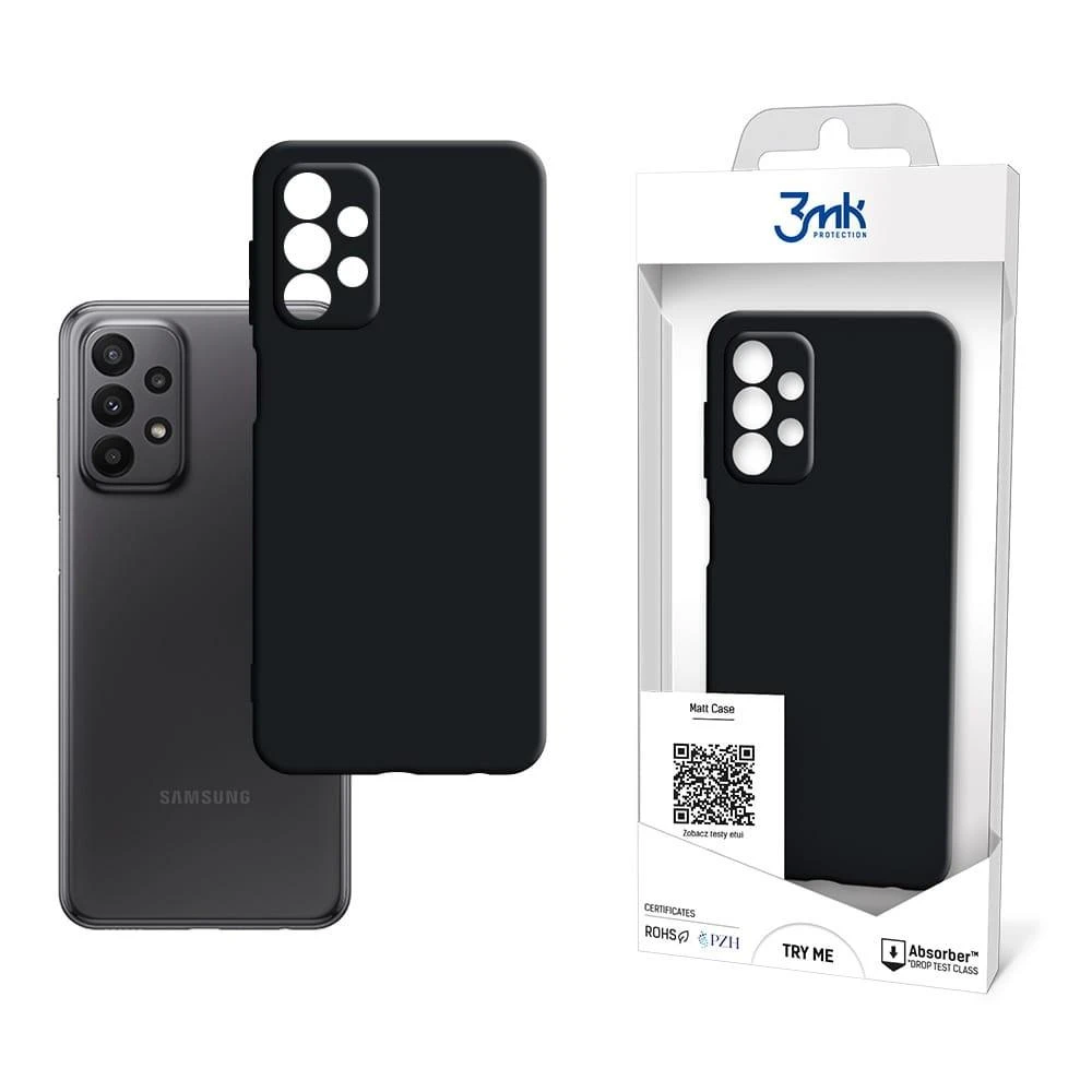 Dėklas 3mk Matt Case Samsung A235 A23 4G/A236 A23 5G juodas
