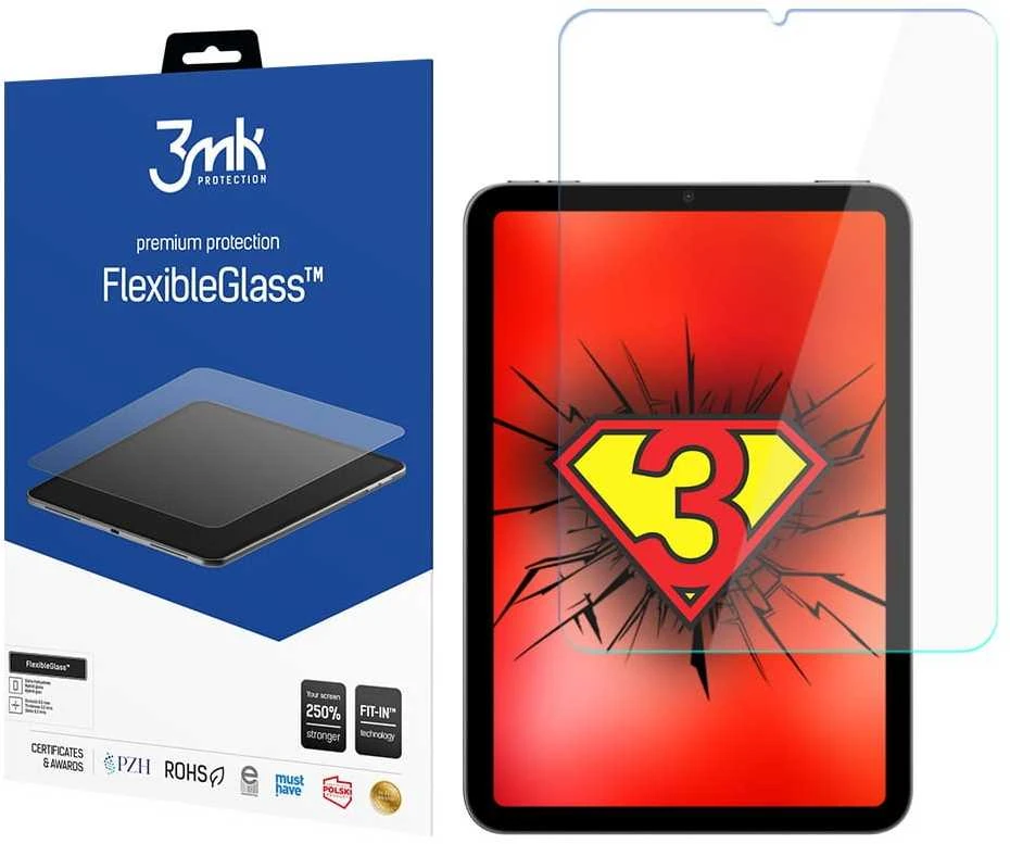 LCD apsauginė plėvelė 3MK Flexible Glass Apple iPad mini 6 2021 m.