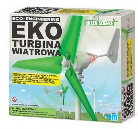 4M Žalias SCIENCE Rinkinys „Vėjo turbina“