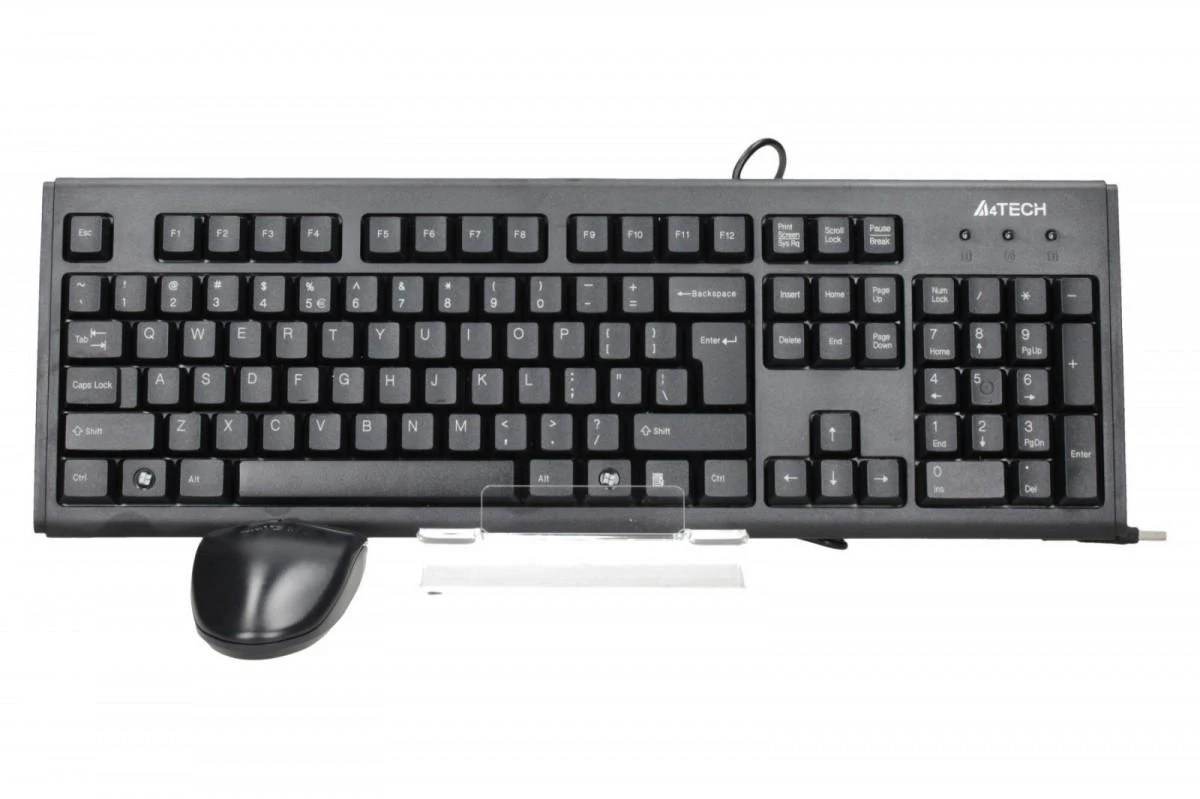 Kalviatūros ir pelės komplektas A4Tech KM-720+OP-620D, juodas