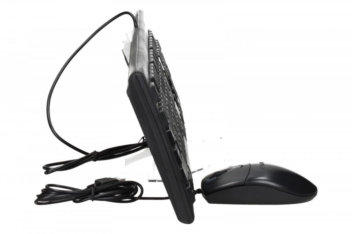 Kalviatūros ir pelės komplektas A4Tech KM-720+OP-620D, juodas
