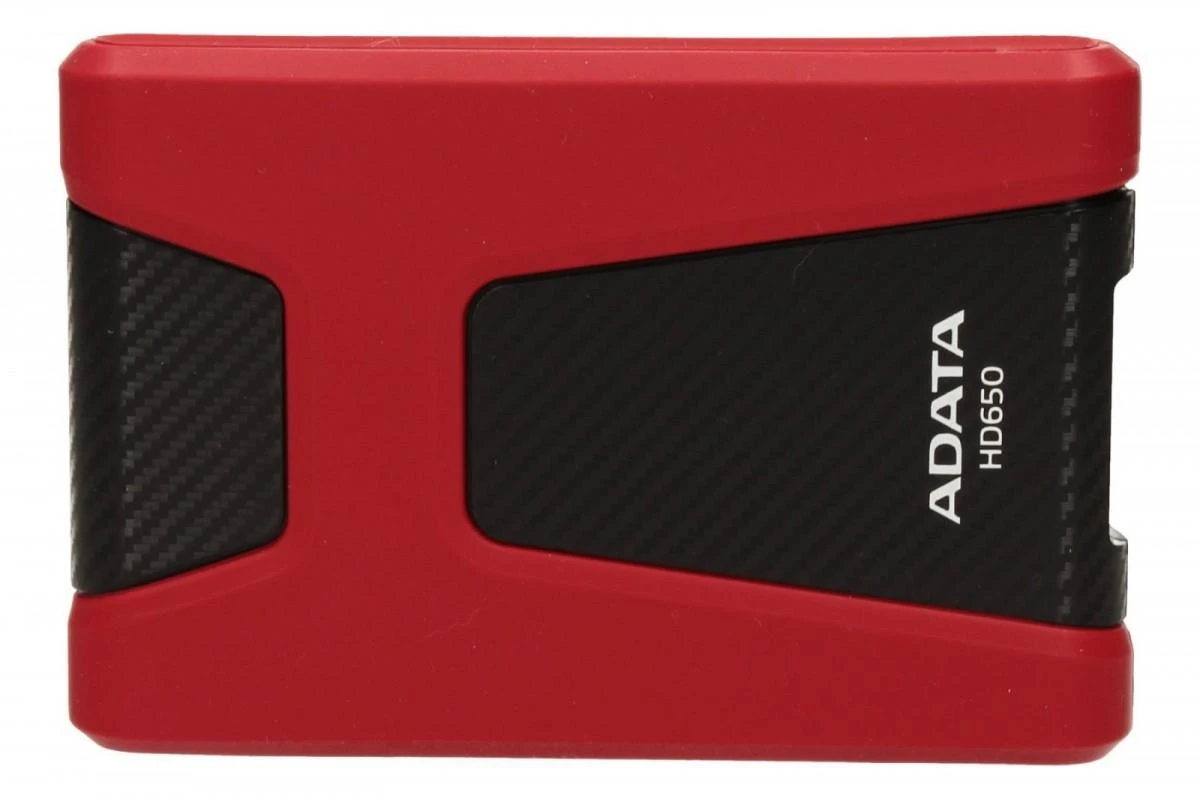 Kietasis išorinis diskas Adata HD650 1TB 2.5" USB3 Raudonas