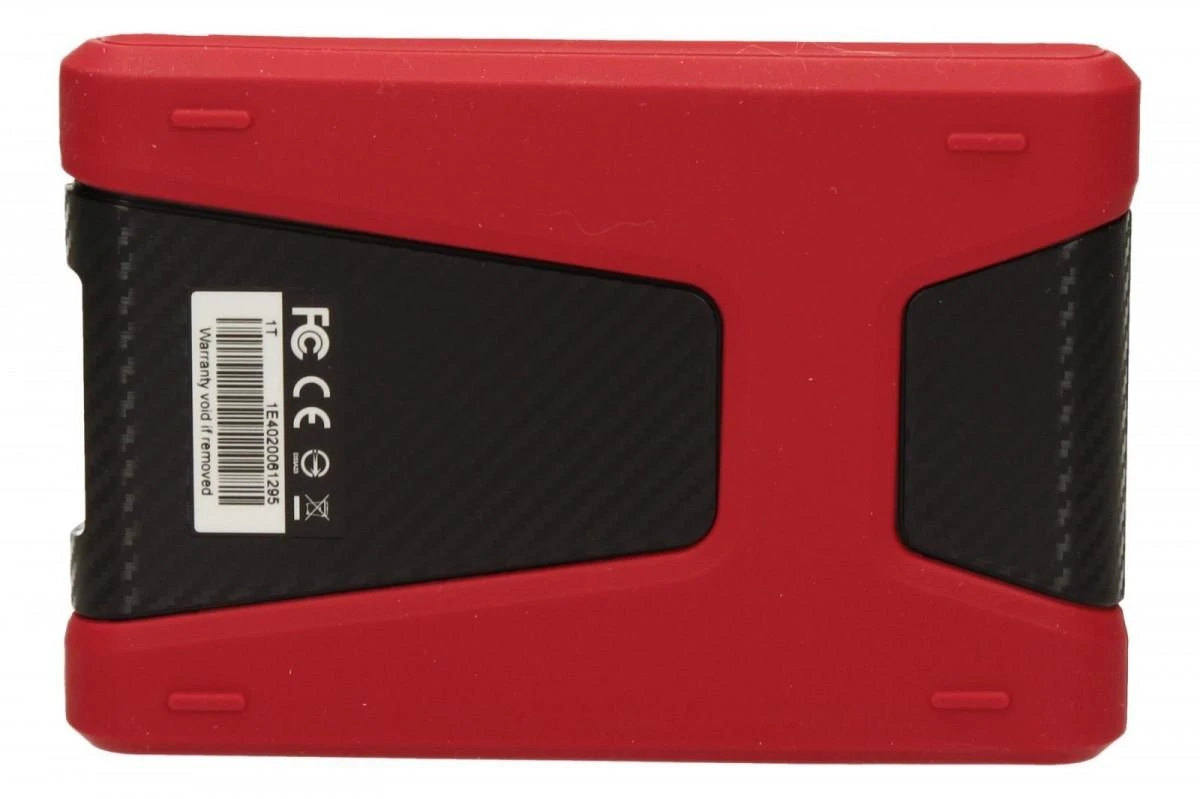 Kietasis išorinis diskas Adata HD650 1TB 2.5" USB3 Raudonas