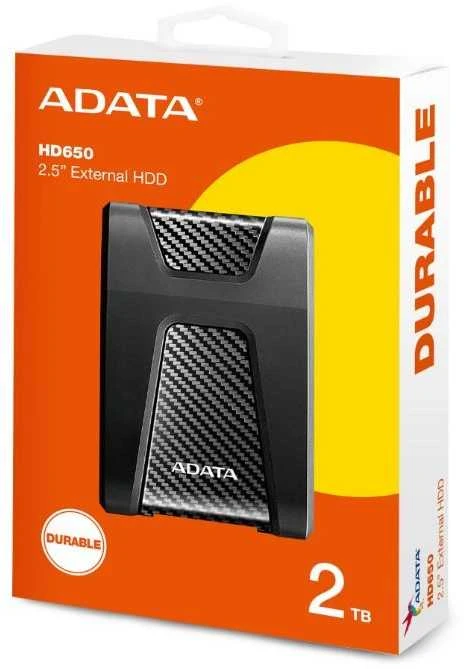 Kietasis diskas ADATA HD650 2TB USB3.0 Juodas ext. 2.5in