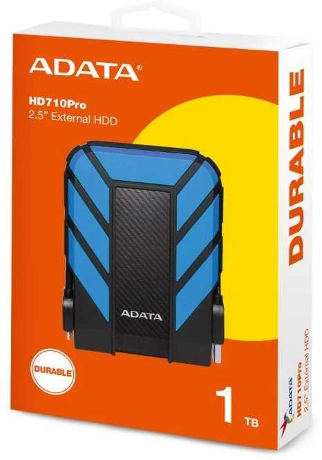 ADATA HD710P 1000 GB, 2.5", USB 3.1 (atgal suderinama su USB 2.0), Mėlyna