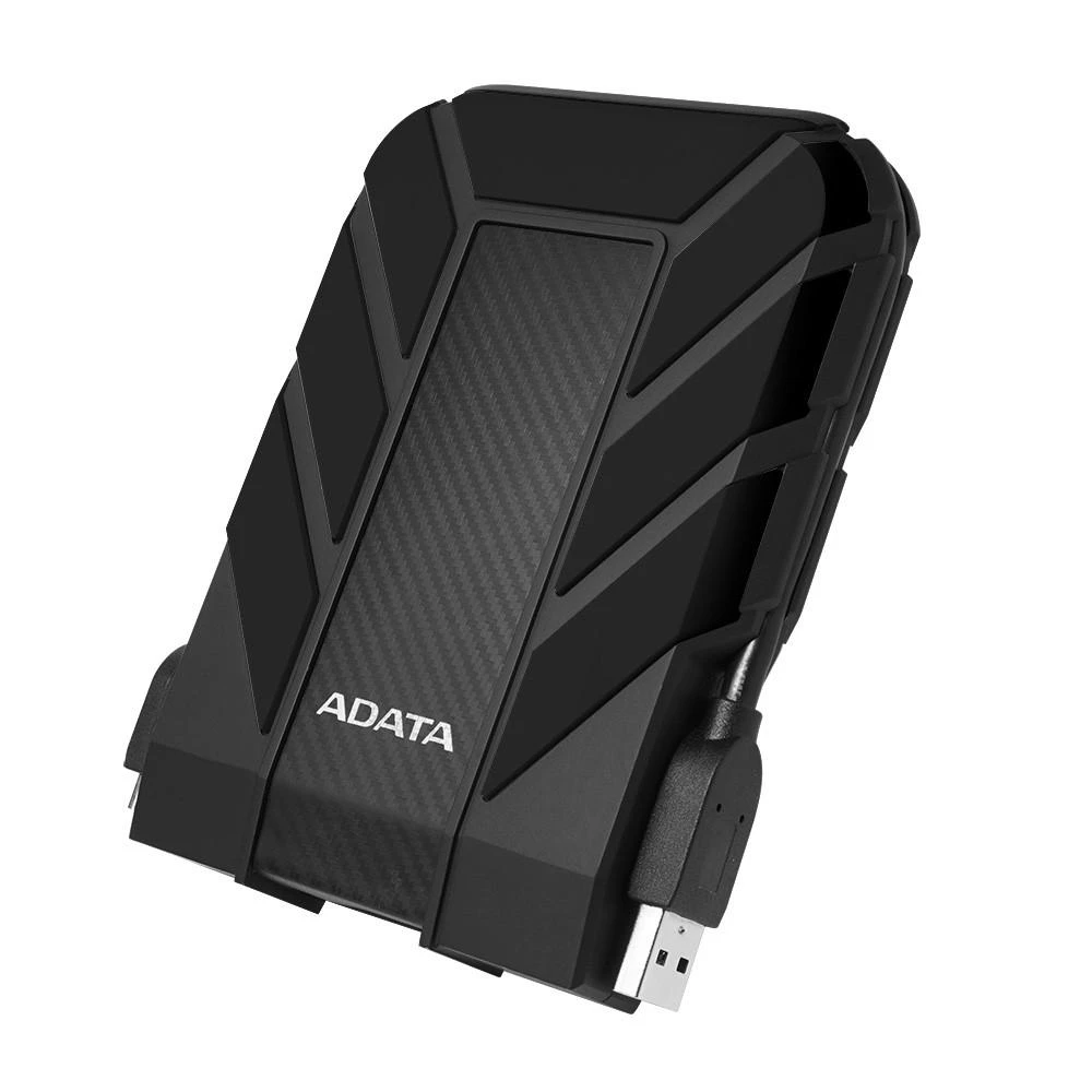 ADATA HD710P | 1000 GB | 2,5 " | USB 3.1 (atgalinis suderinamas su USB 2.0) | Juodas | 1.HD710 Pro atsparumo dulkėms ir vandeniui įvertinimai taikomi tik tada, kai USB prievado dangtelis yra tvirtai uždarytas. 2. Suderinamumas su konkrečiais pagrindiniais įrenginiais gali skirtis ir gali būti paveiktas sistemos 3. Norint prisijungti per USB 2.0, reikia prijungti du USB jungtys, kad būtų pakankamai maitinimo.