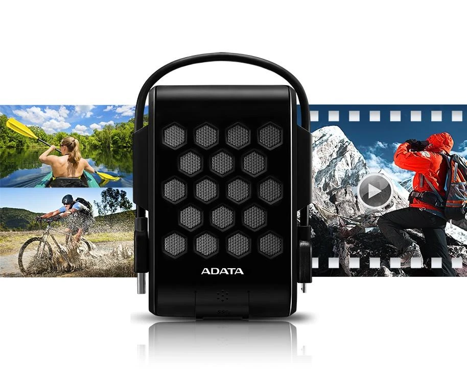 Išorinis kietasis diskas Adata HD720 2TB USB3 Juodas, IP68