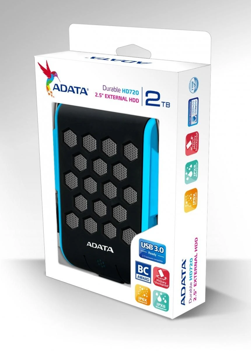 Išorinis kietasis diskas Adata HD720 2TB Mėlynas