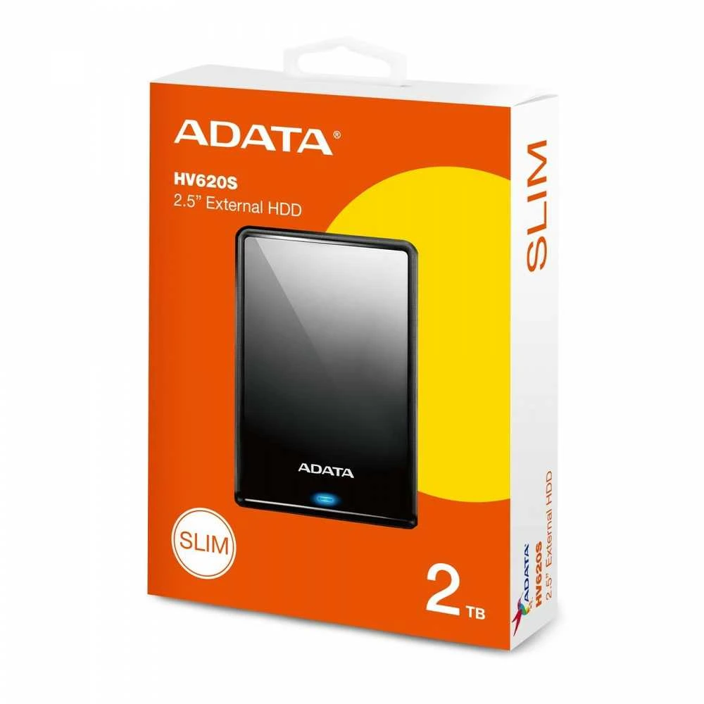 Išorinis kietasis diskas Adata HV620S 2TB, USB 3.1, Juodas