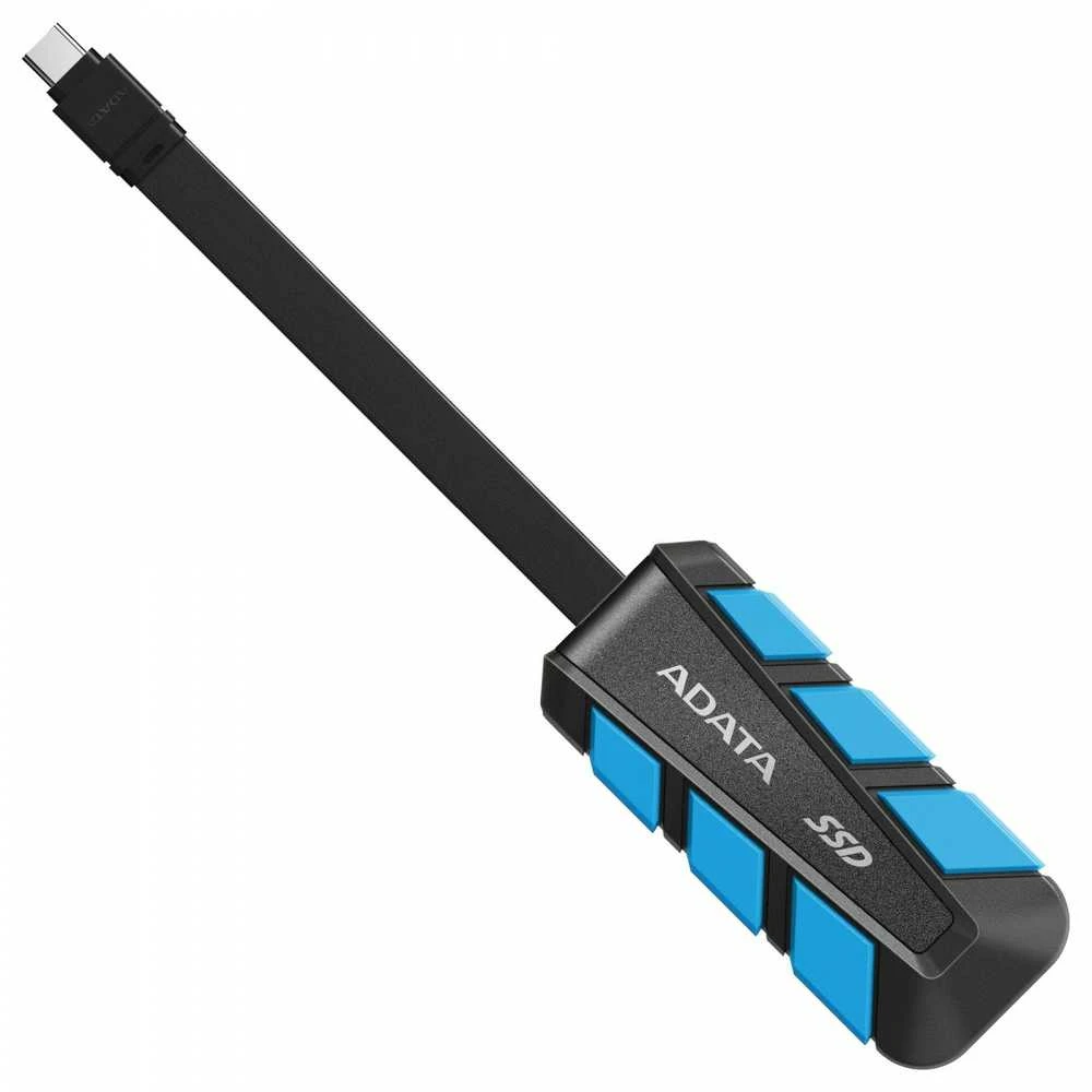 ADATA SC740 500 GB USB Type-C 3.2 Gen 2 (3.1 Gen 2) Juodas, Mėlyna