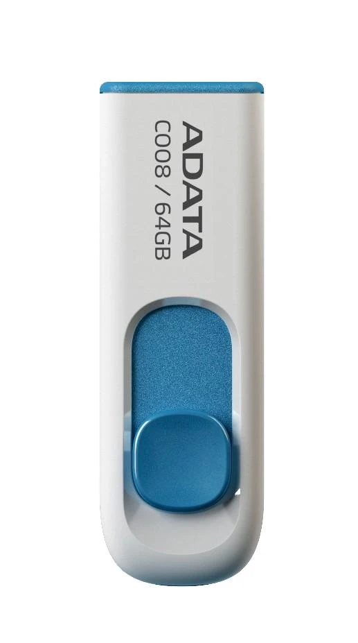 Ištraukiamas atmintukas Adata C008 64GB Baltas/Mėlynas