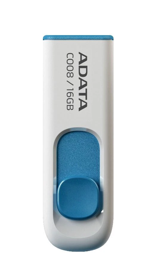 Ištraukiamas atmintukas Adata C008 16GB Baltas/mėlynas