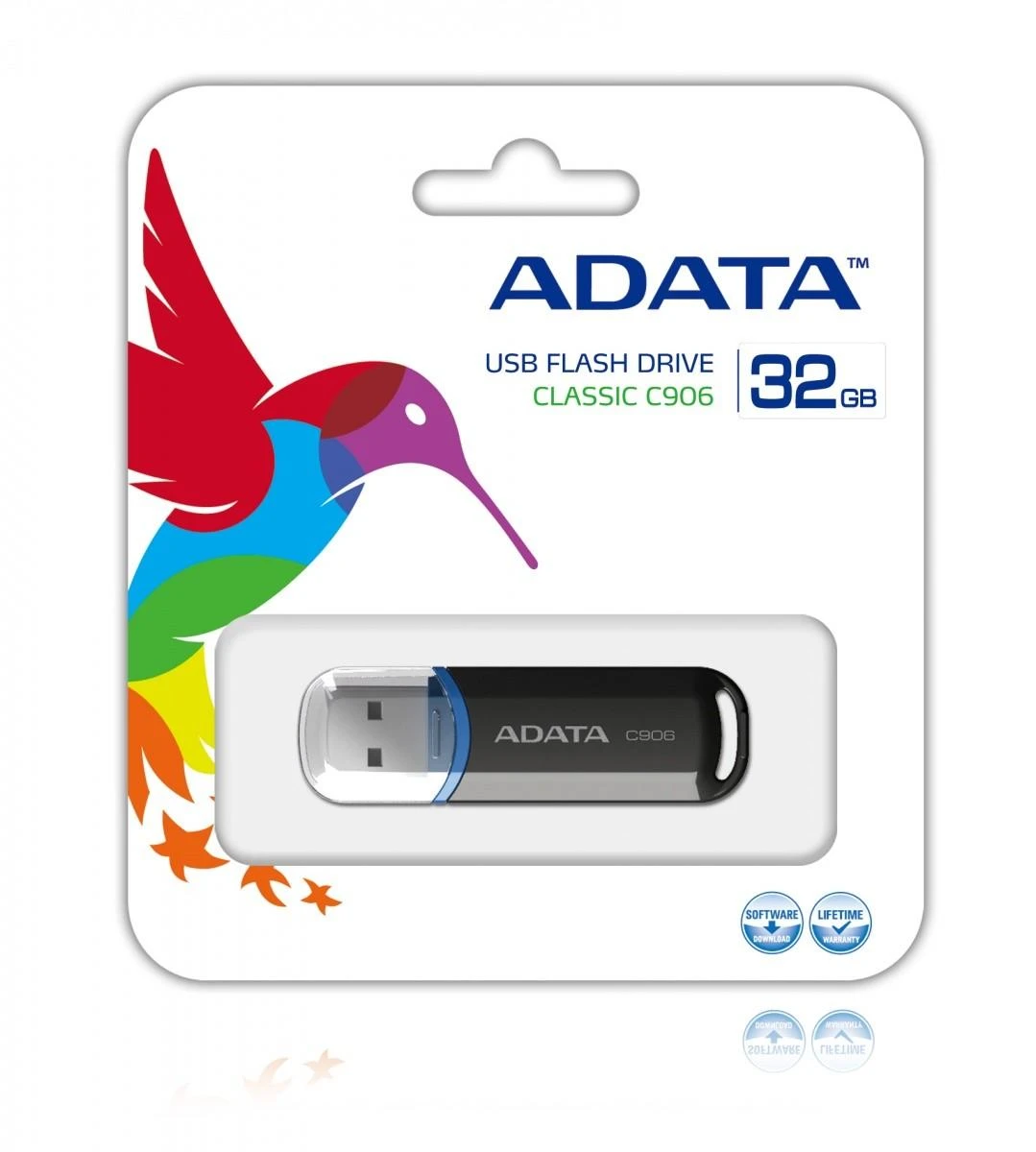 ADATA | C906 | 32 GB | USB Type-A | Juodas