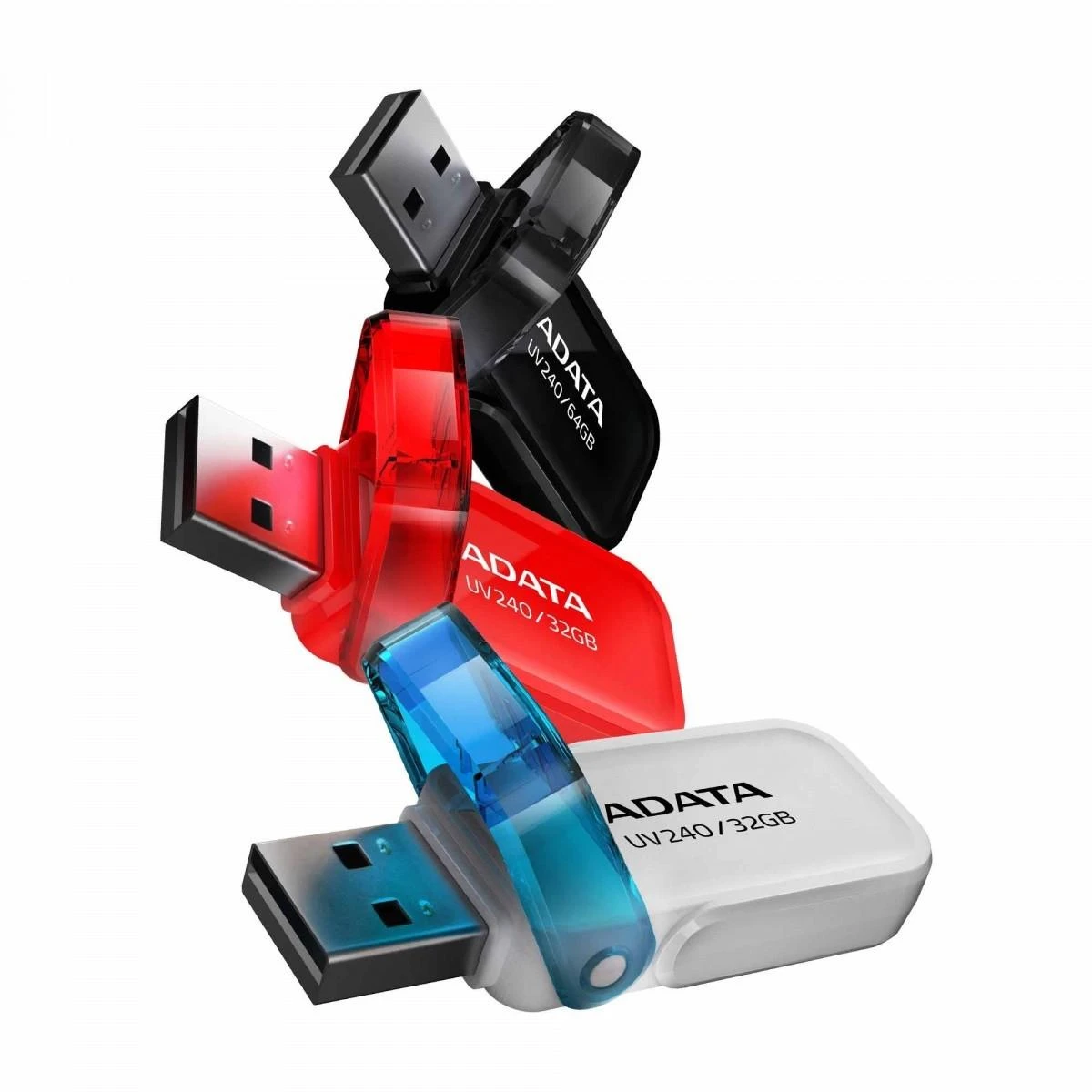 ADATA | DashDrive UV240 | 64 GB | USB Type-A | Juodas