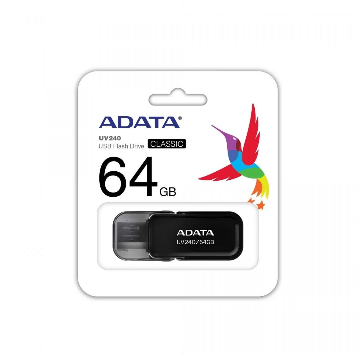 ADATA | DashDrive UV240 | 64 GB | USB Type-A | Juodas