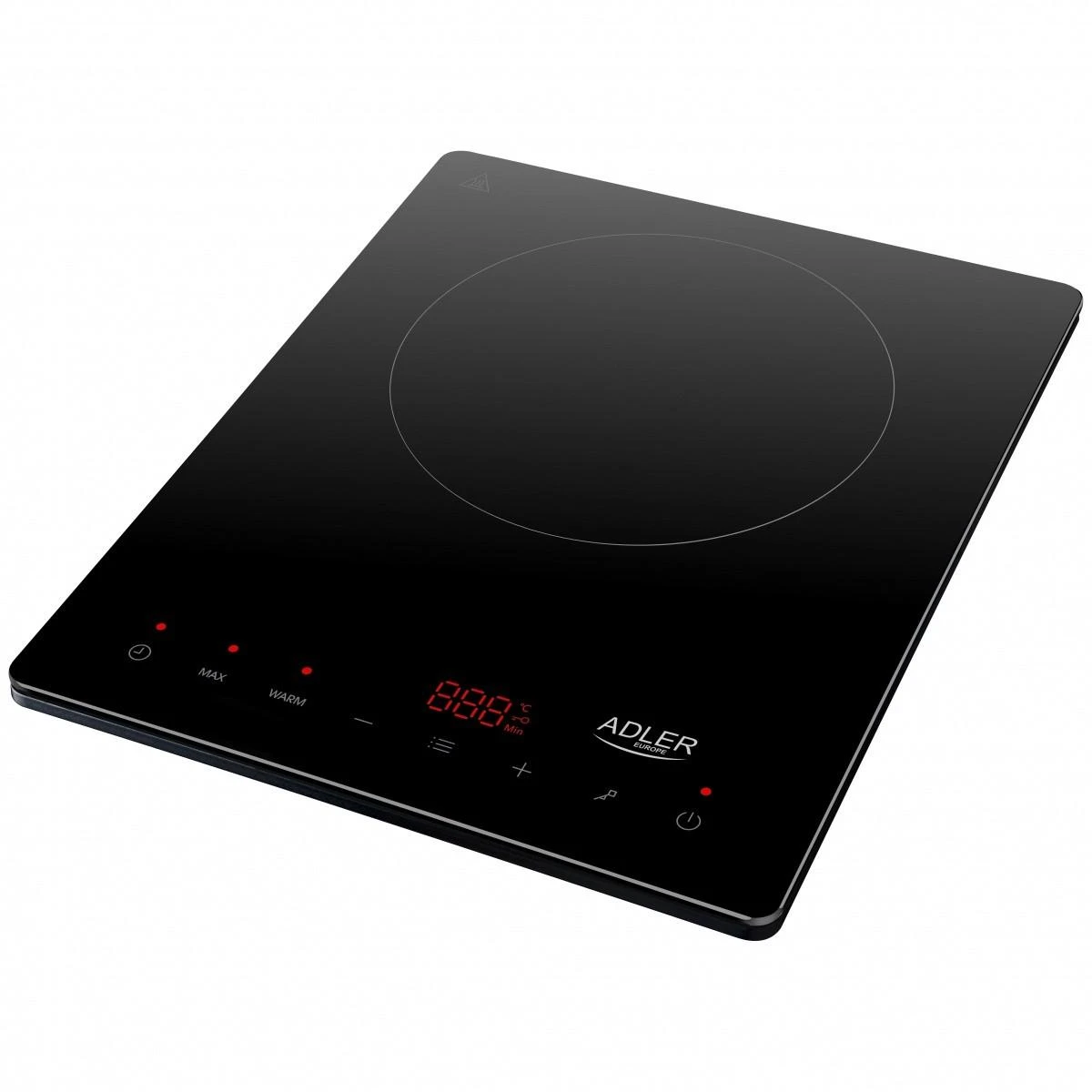 Adler | Hob | AD 6513 | Number of burners/cooking zones 1 | LCD Ekranas | Induction | Juodas