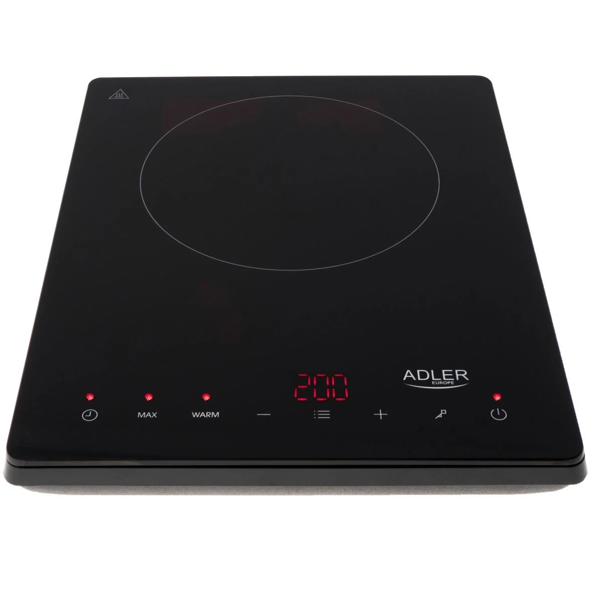 Adler | Hob | AD 6513 | Number of burners/cooking zones 1 | LCD Ekranas | Induction | Juodas