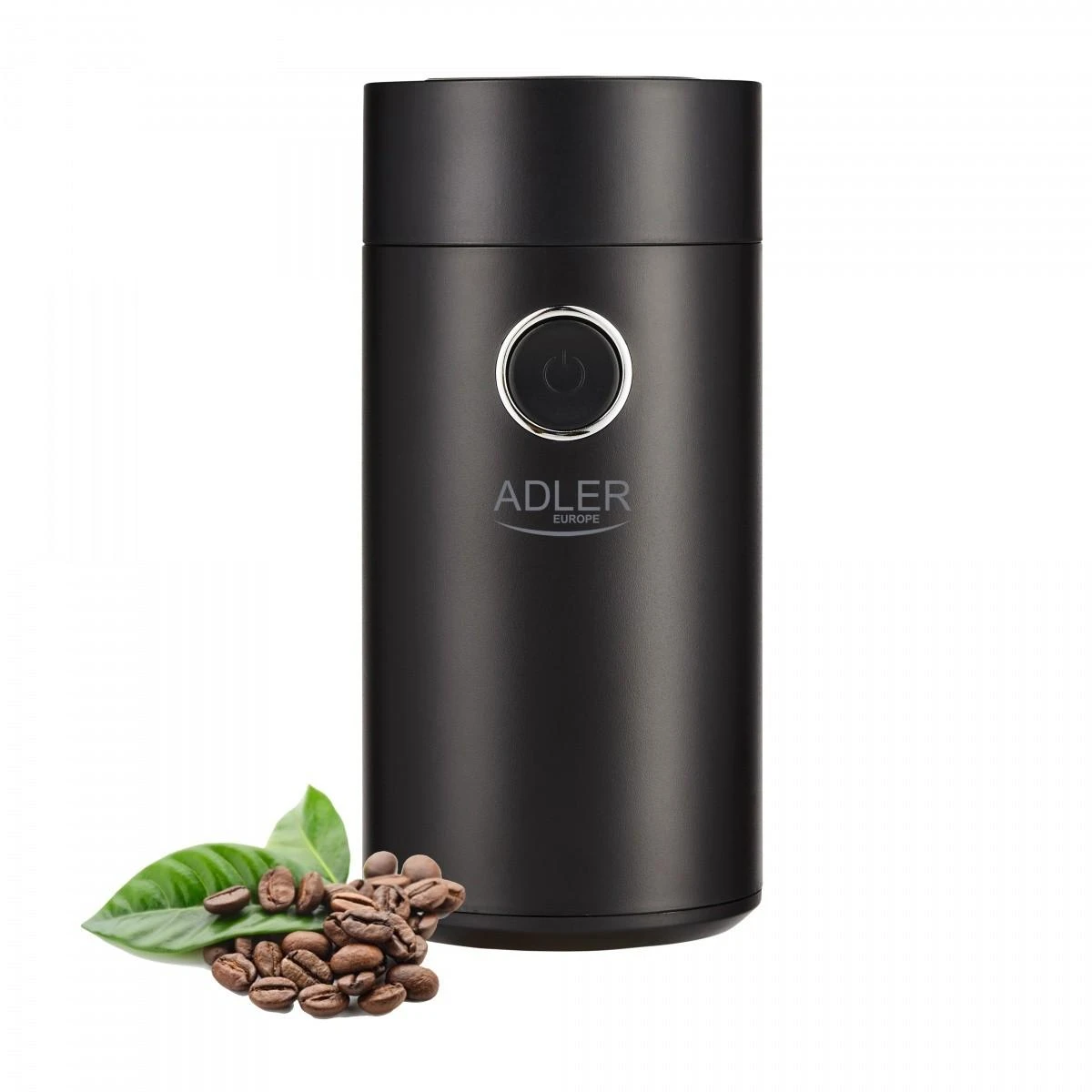 Kavamalė Adler | Kavos malūnėlis | AD4446bs | 150 W | Kavos pupelių talpa 75 g | Dangčio apsauginis jungiklis | Juodas