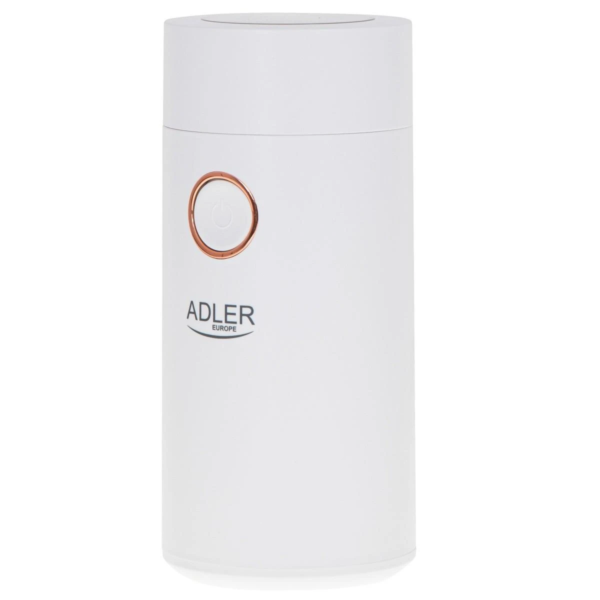 Kavamalė Adler | Kavos malūnėlis | AD4446wg | 150 W | Kavos pupelių talpa 75 g | Dangčio apsauginis jungiklis | Baltas