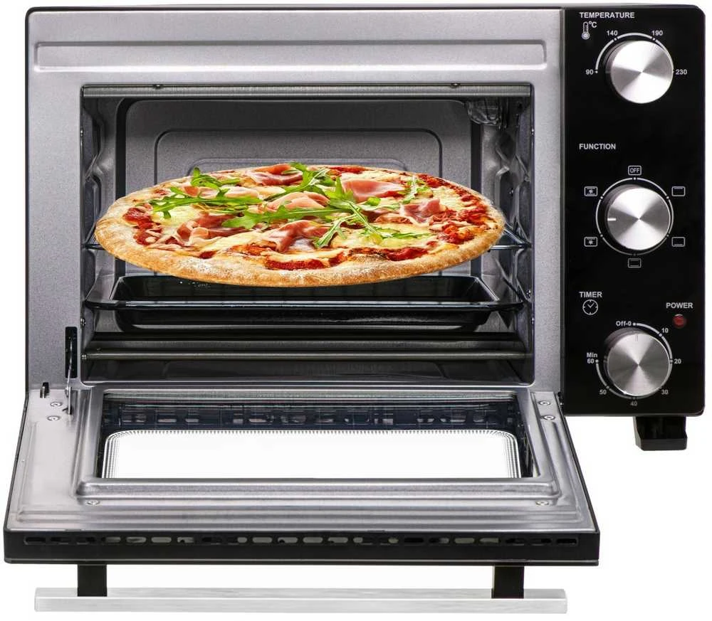 Mikrobangų krosnelė Adler elektrinė orkaitė | AD 6024 | 22 L | 1300 W | Juodas