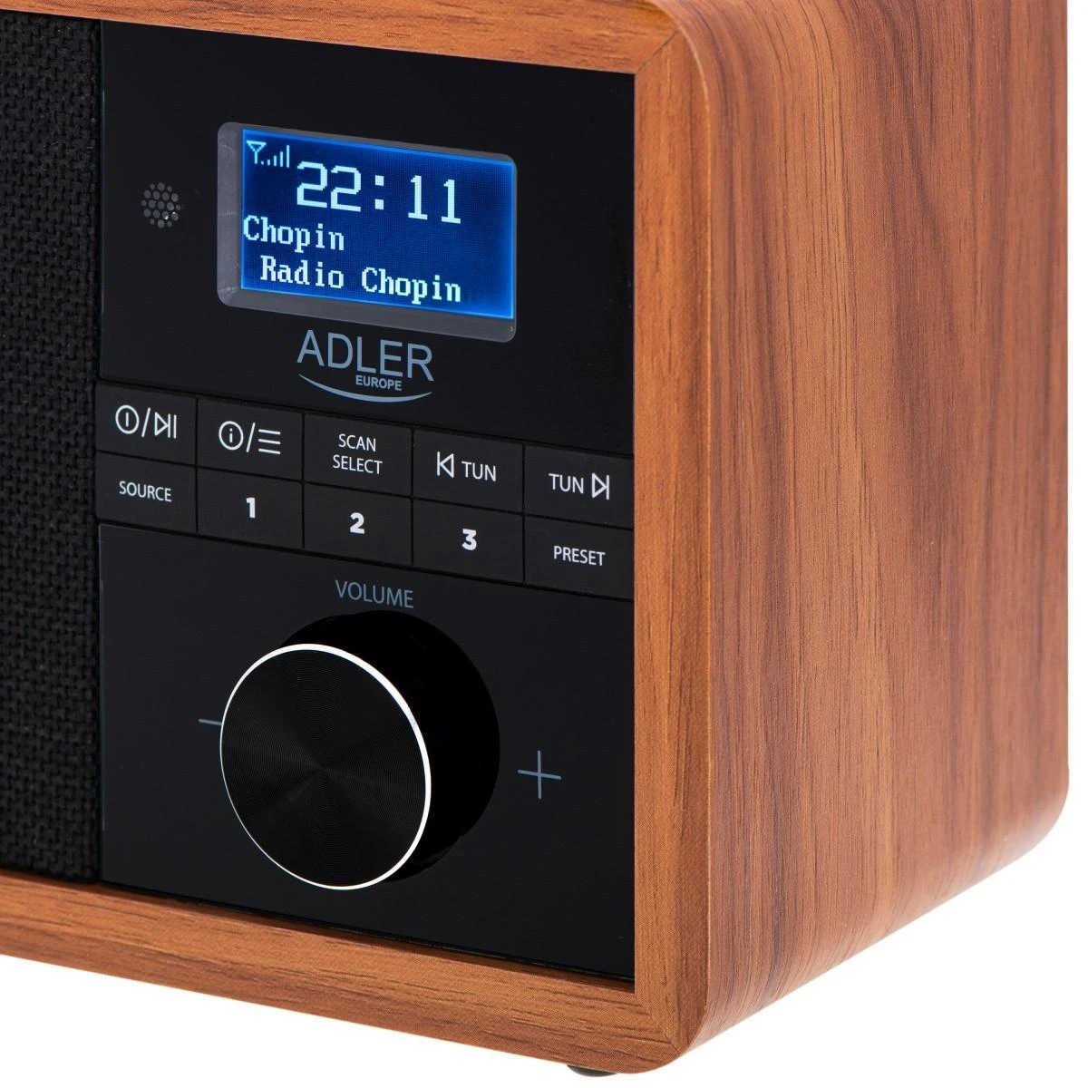 Radijo imtuvas Adler AD 1184 Radio DAB+ Bluetooth, Rudos/Juodos spalvos
