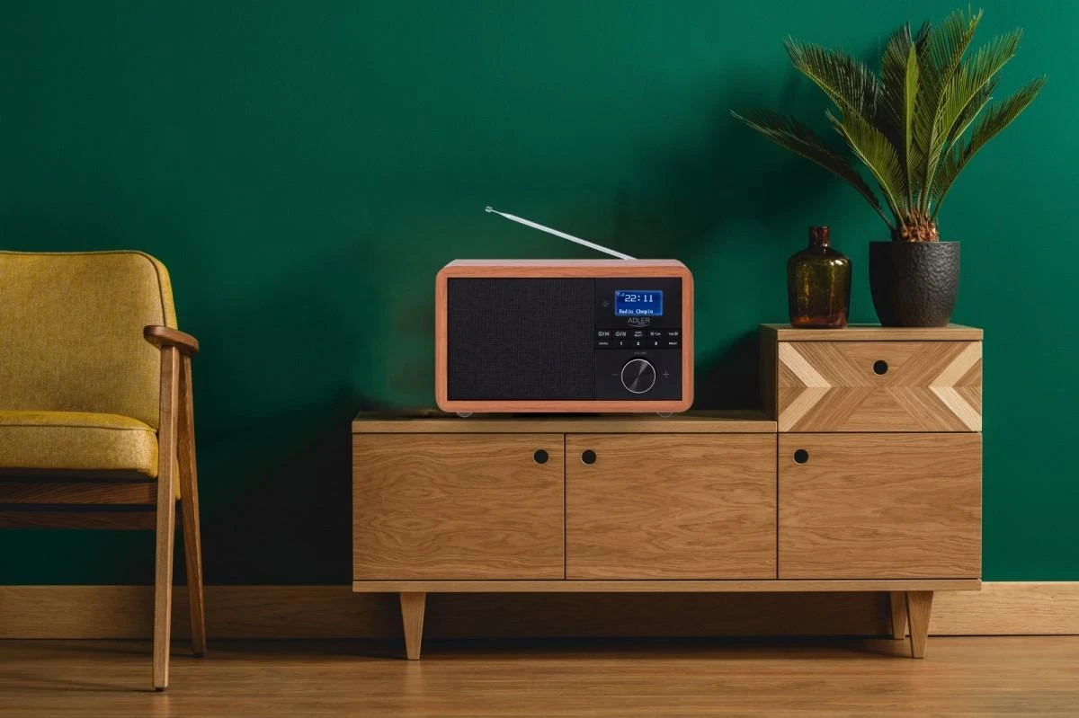 Radijo imtuvas Adler AD 1184 Radio DAB+ Bluetooth, Rudos/Juodos spalvos