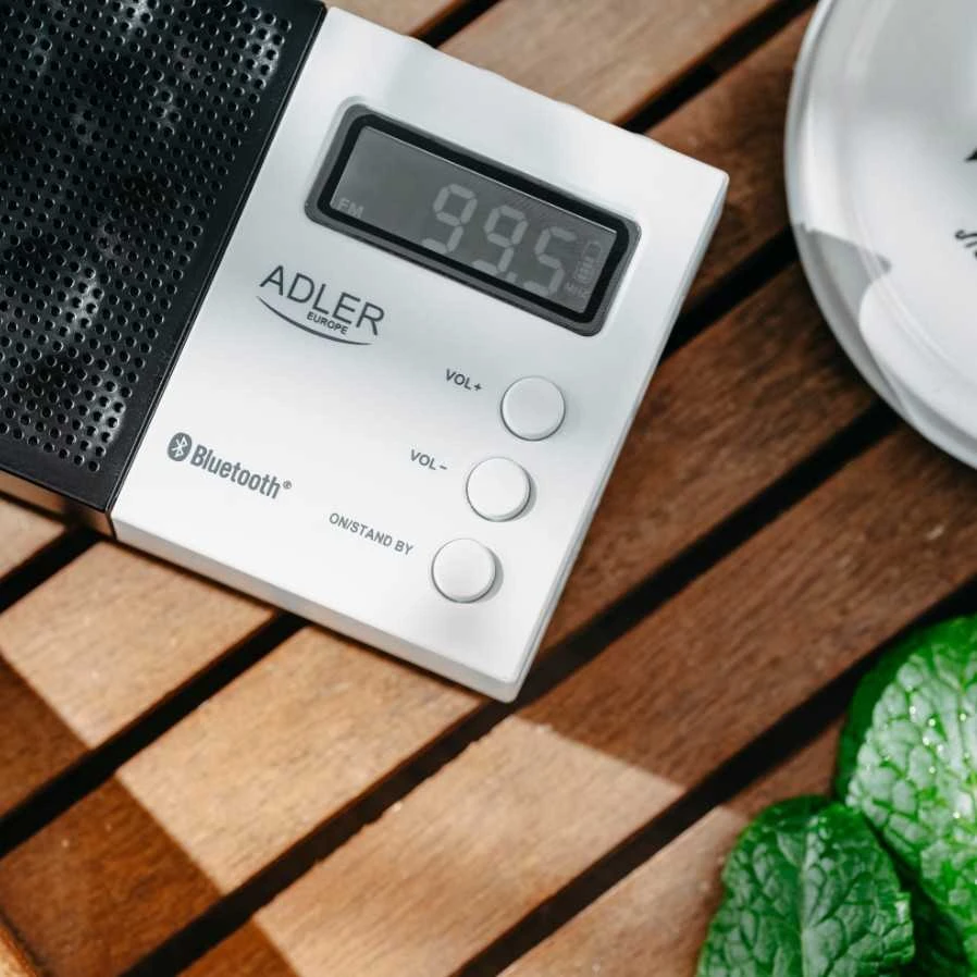 Adler | Digital Radio - PLL AM/FM | AD 1908 | Alarm function | Baltas/Juodas