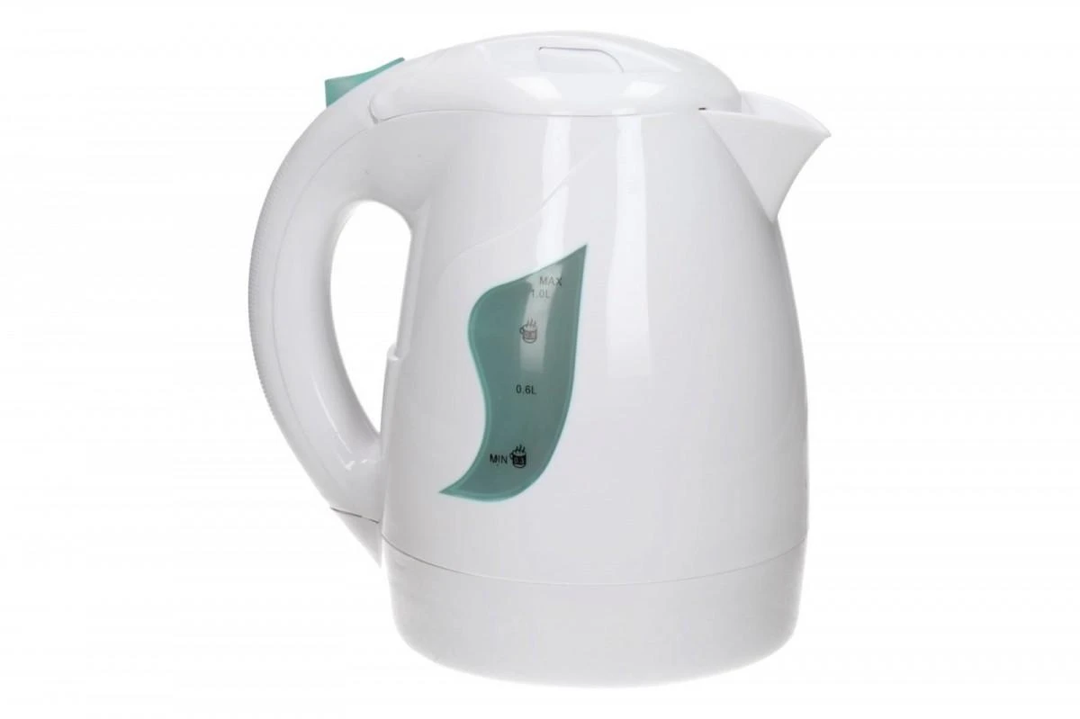 Adler AD 08 Standartinis virdulys, Plastikas, Baltas, 850 W, 1 L, 360° sukamasis pagrindas