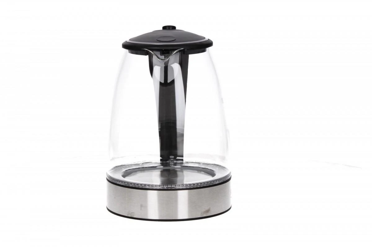 Adler | Virdulys | AD 1225 | Standard | 2000 W | 1.7 L | Glass | 360° rotational base | Nerūdijantis plienas/Transparent