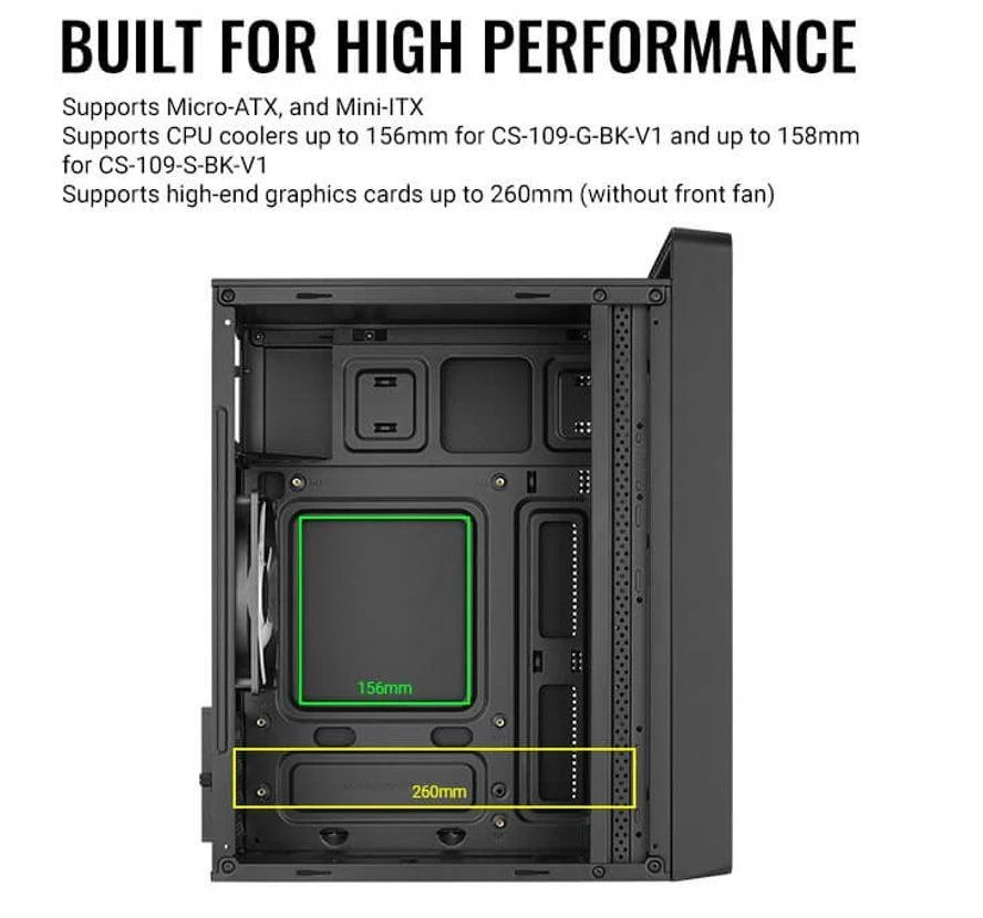 AEROCOOL PGS CS-109-G-BK-v1 FRGB - dėklas