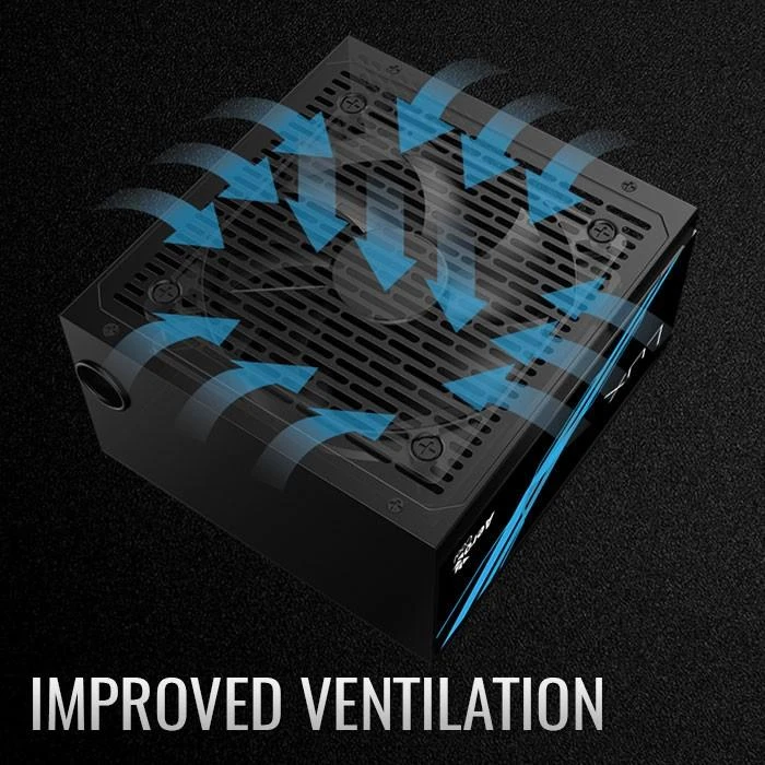 Aerocool LUX750 maitinimo blokas 750 W 20+4 pin ATX ATX Juoda