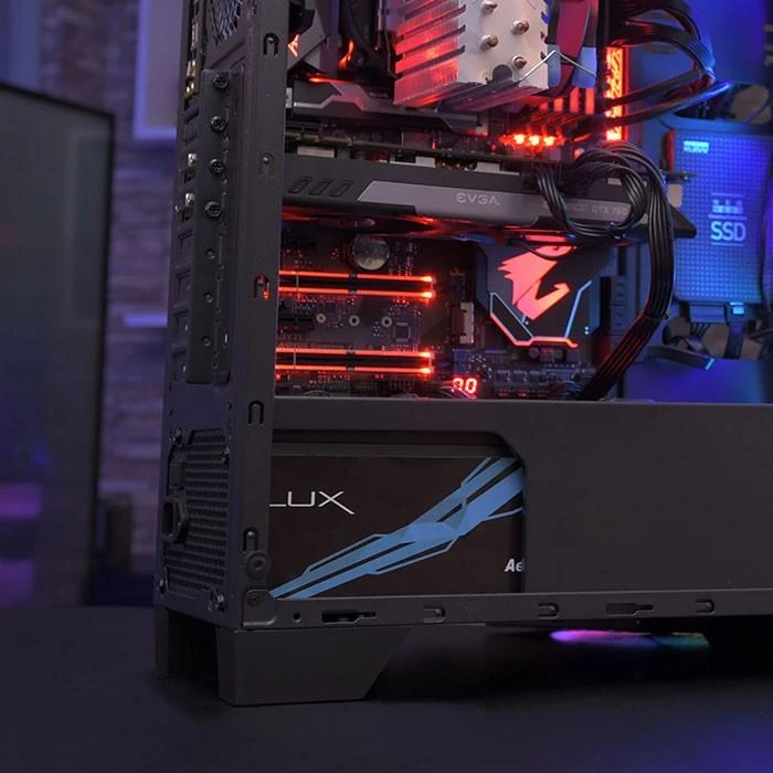 Aerocool LUX750 maitinimo blokas 750 W 20+4 pin ATX ATX Juoda