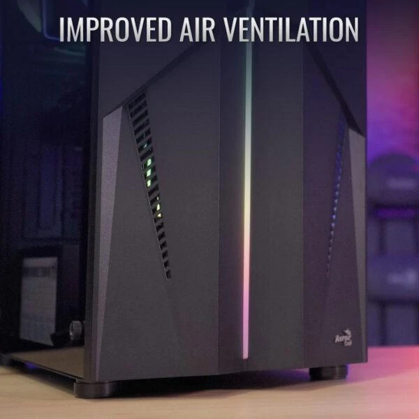 AEROCOOL PGS MECHA-G-BK-v2 ARGB Juodas Mid Tower PC dėklas