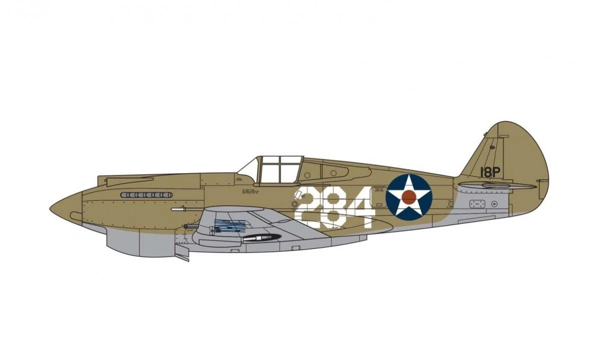 Airfix – Curtiss P-40B Warhawk, 1/72, 1/72, 01003B