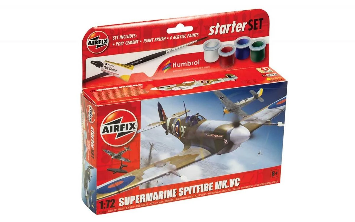 Airfix Supermarine Spitfire Mk Vc dovanų rinkinys 1/72
