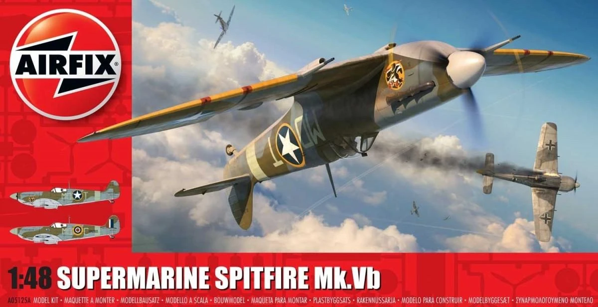 Airfix Supermarine Spitfire Mk.Vb 1/48 plastikinis lėktuvo modelis