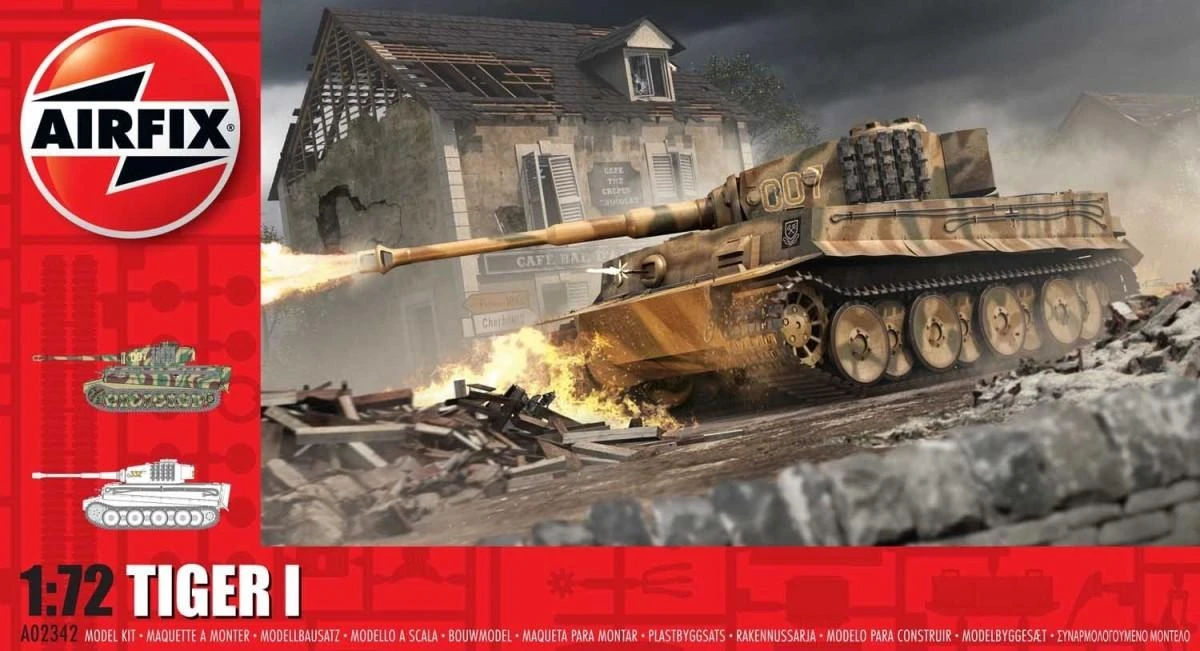 Airfix Tiger I tanko modelis 1:72, plastikinis surenkamas rinkinys