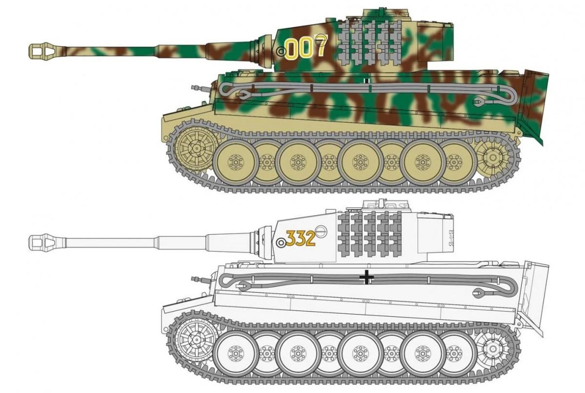 Airfix Tiger I tanko modelis 1:72, plastikinis surenkamas rinkinys