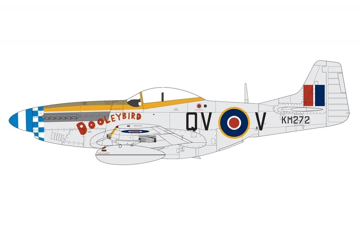 Airfix P-51K Mustang Mk.IV 1/48 plastikinis surinkimo rinkinys A05137