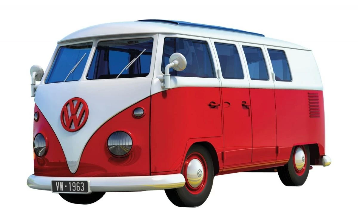 Airfix Model plastikowy QUICKBUILD VW Camper Van raudona
