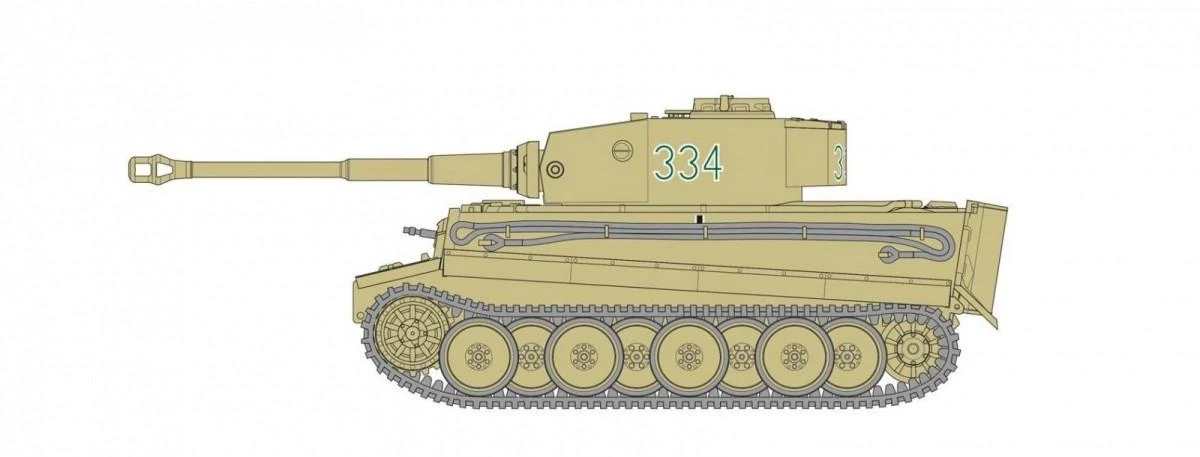 Konstruktorius Airfix - Tiger I dovanų komplektas, 1/72, 55004
