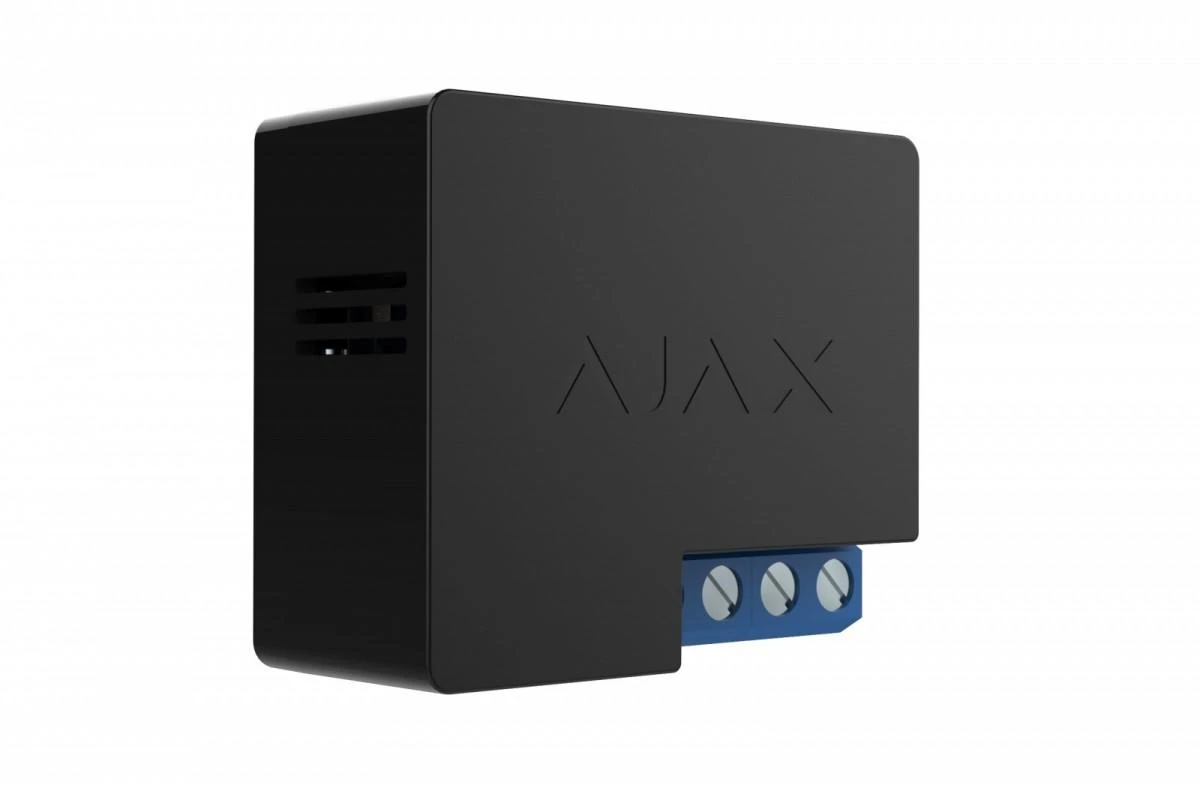 Ajax WallSwitch juodas rėlinis modulis