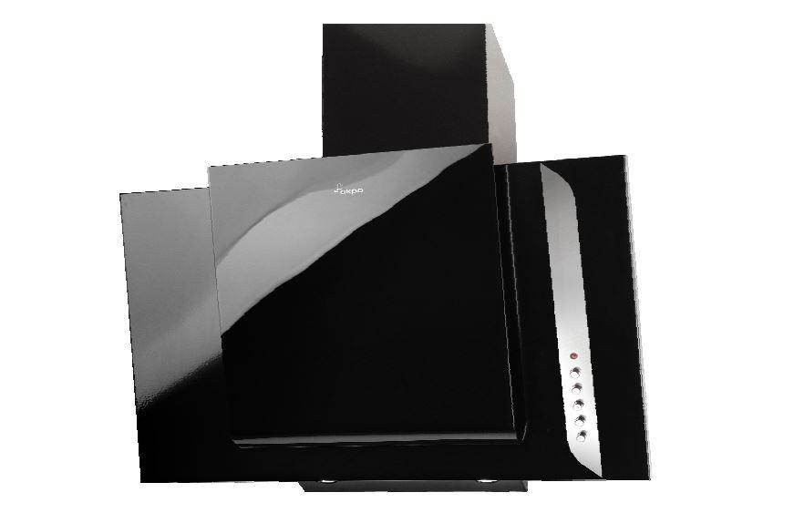 Cooker hood chimney AKPO WK-4 GRAND 50 JUODA ECO (410,8 m3/h, 500mm, juodos spalvos)