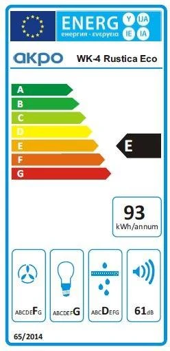 Gartraukis Gartraukio kaminas AKPO WK-4 RUSTICA ECO 60 (kreminės spalvos)