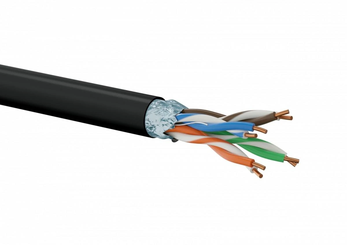 Tinklo kabelis - Alantec KIF5OUTZ305, Cat5e U/UTP, 305 m, Juoda